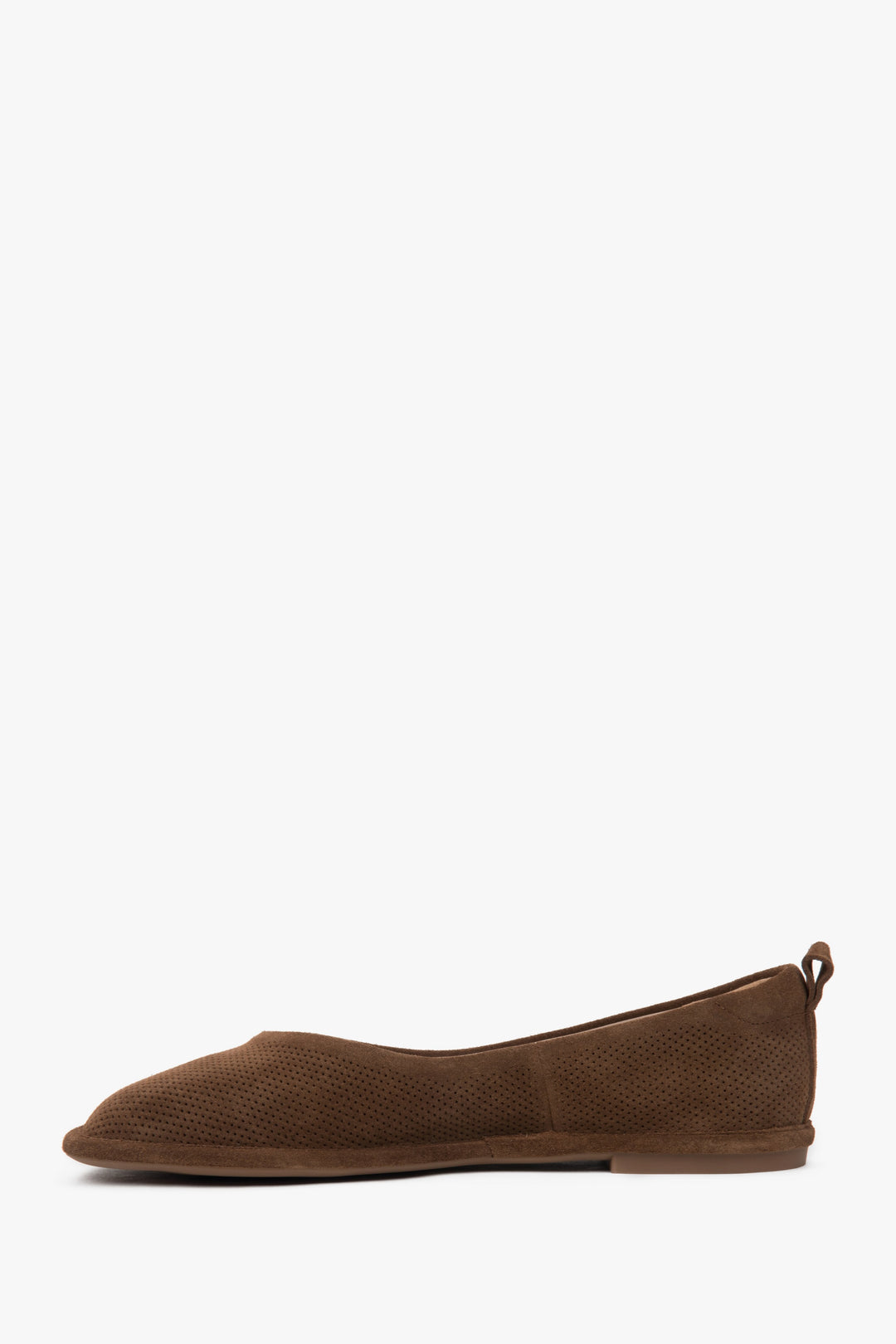 Flache Sommerschuhe aus Echtvelours für Damen Estro ER00116924