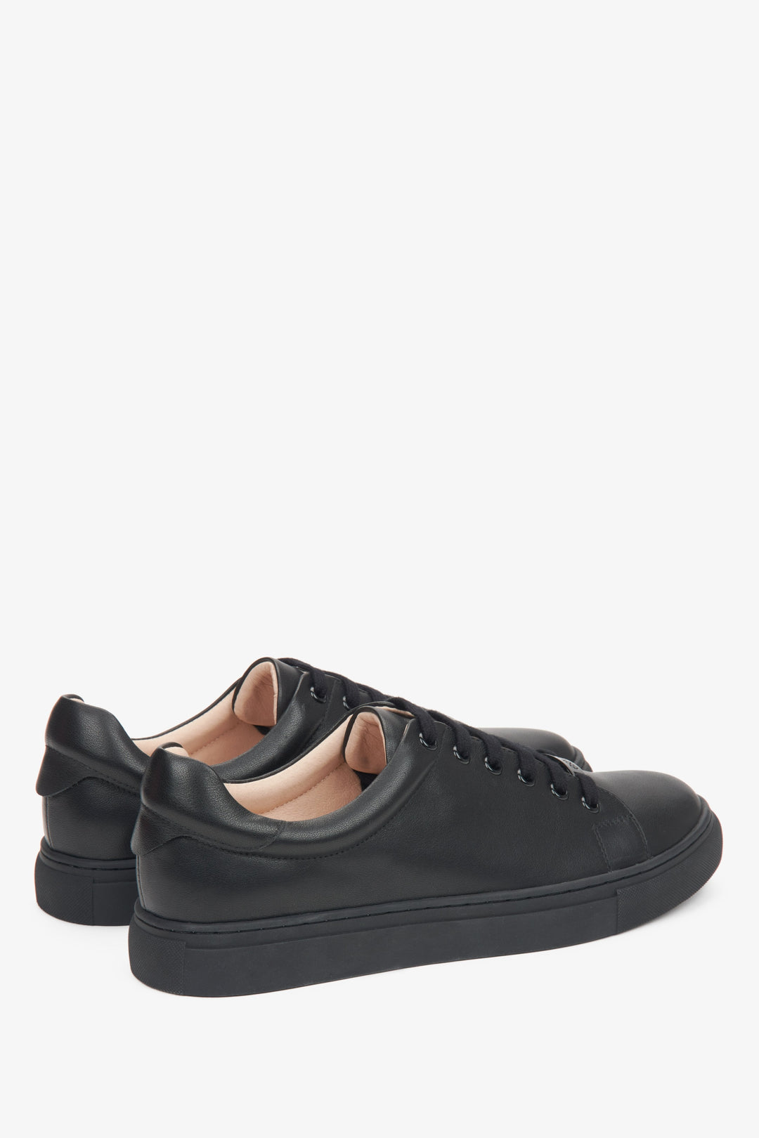 Damen Sneaker in Schwarz aus echtem Leder Estro ER00116627