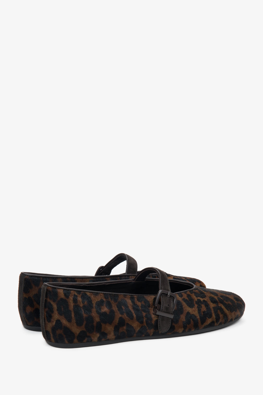 Bequeme Damen Ballerinas aus echtem Leder Rückansicht Estro ER00116950
