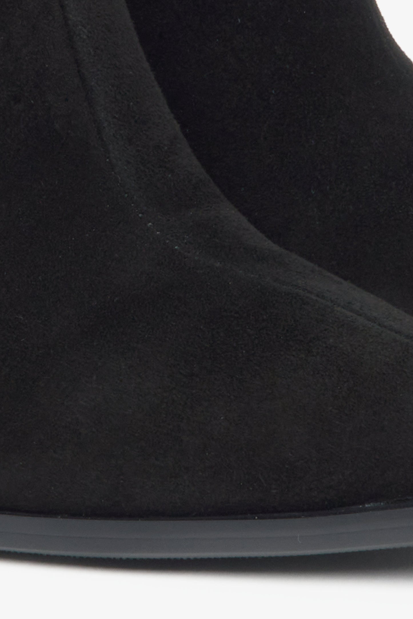 Elegante schwarze Stiefeletten für Damen mit hohem Absatz Estro ER00115877
