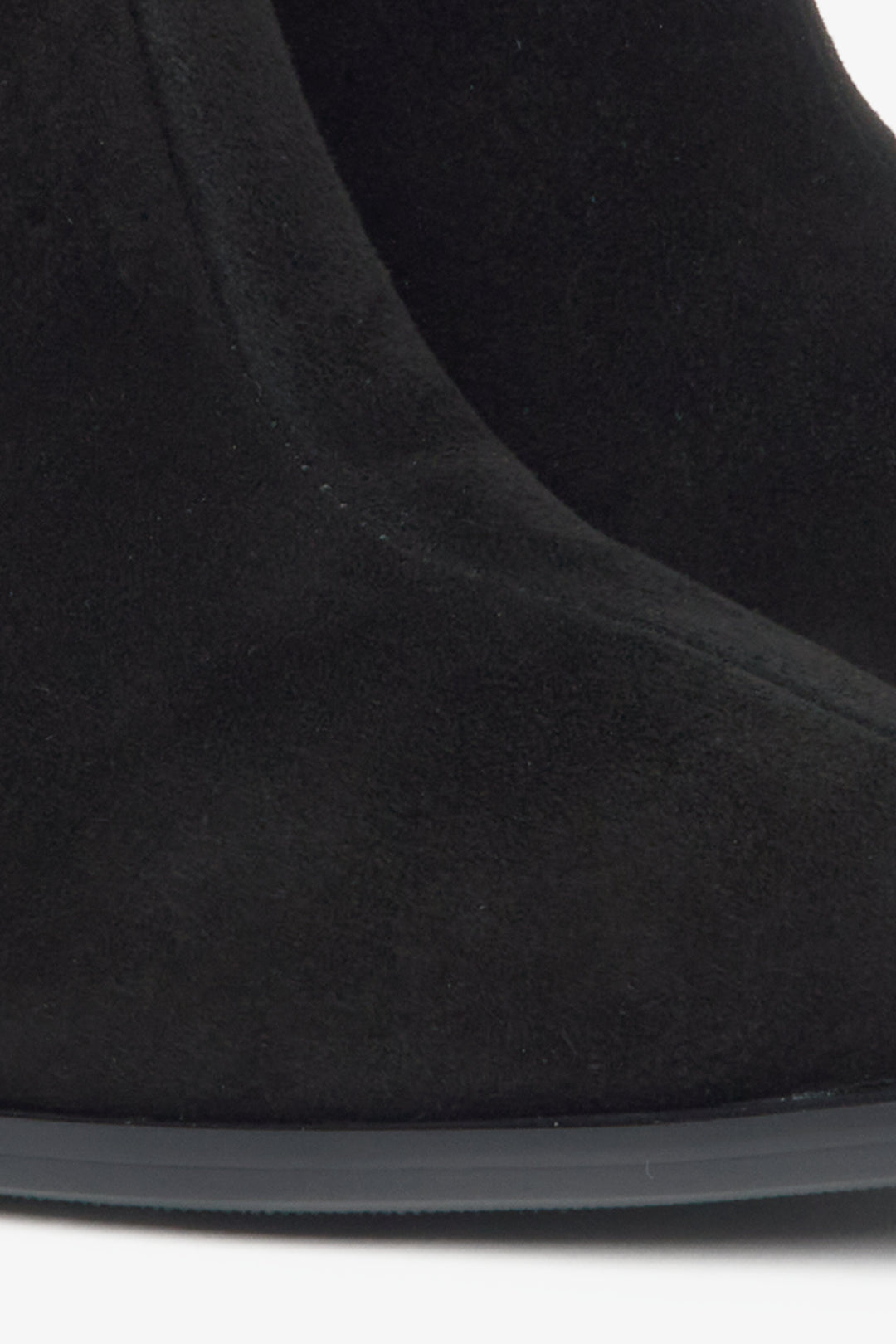 Elegante schwarze Stiefeletten für Damen mit hohem Absatz Estro ER00115877