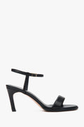 Absatzsandalen für Damen aus schwarzem Echtleder Estro ER00117189.