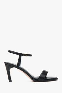 Absatzsandalen für Damen aus schwarzem Echtleder Estro ER00117189.