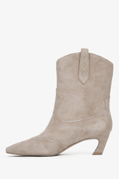 Elegante Damencowboystiefel aus luxuriösem Velours Estro ER00116174