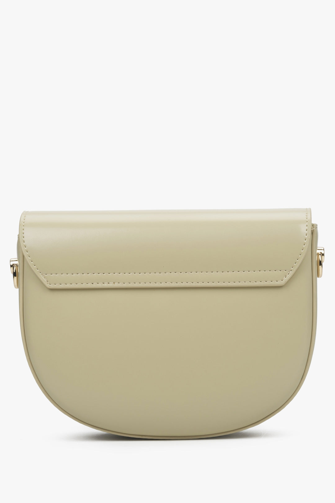 Damenhandtasche in der Farbe Beige von Estro – Rückseite des Modells.