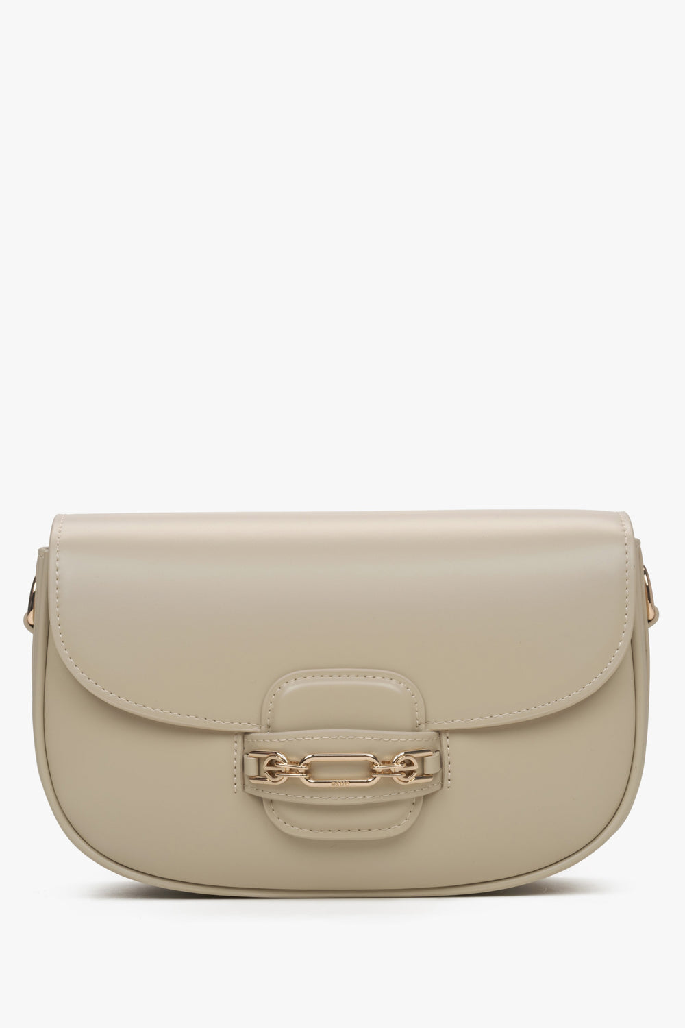 Beige Damen-Schultertasche mit verstellbarem Trageriemen Estro ER00115794.