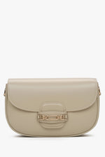 Beige Damen-Schultertasche mit verstellbarem Trageriemen Estro ER00115794.