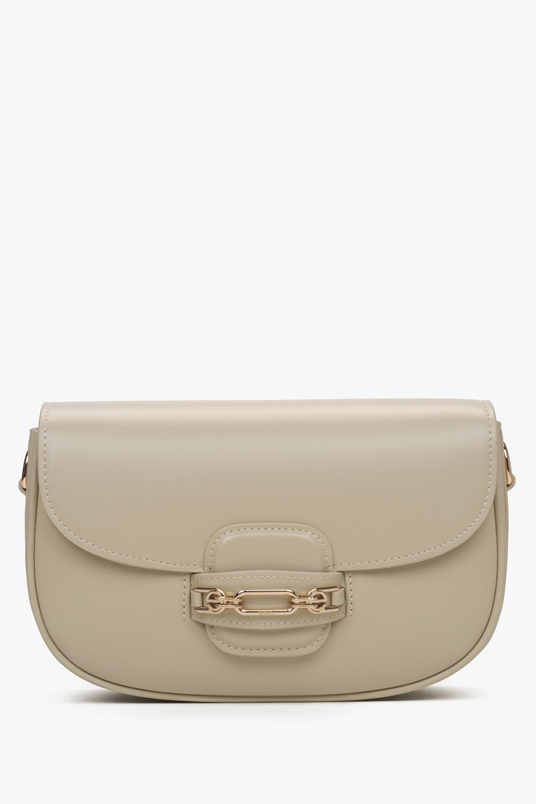Beige Damen-Schultertasche mit verstellbarem Trageriemen Estro ER00115794.