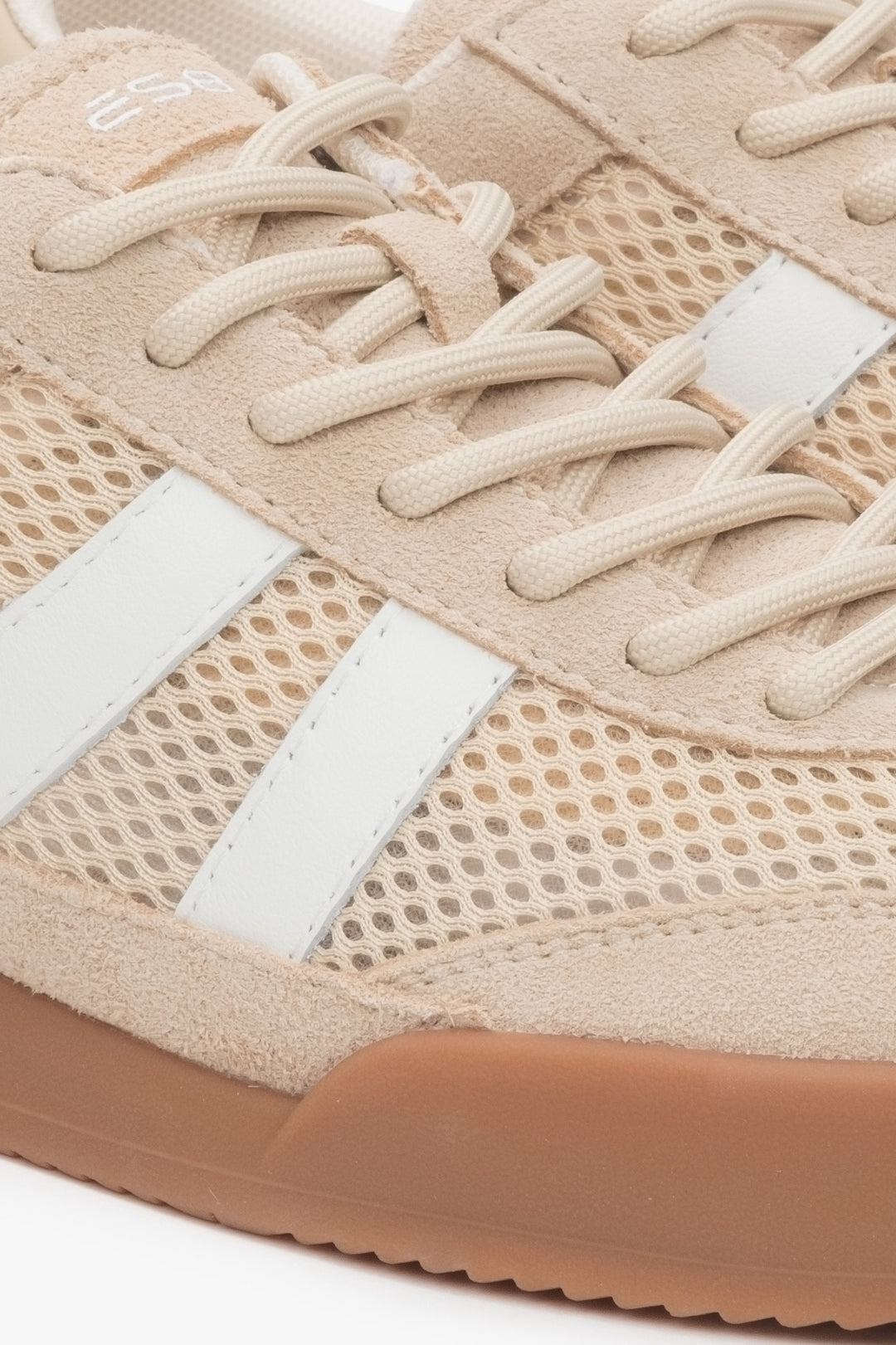 Alltagstaugliche Damen-Sneaker mit Mix aus Leder und Textil Estro ER00116897