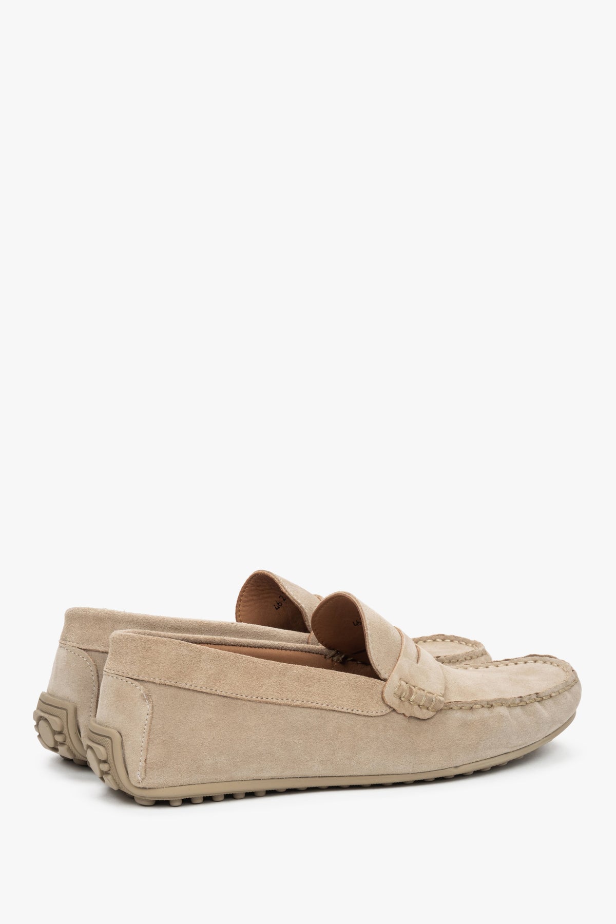 Herren-Loafer mit sichtbarer Naht und Gummisohle – Estro ER00117603