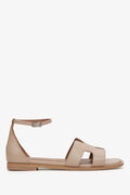 Beige Ledersandalen für Damen Estro ER00115453.