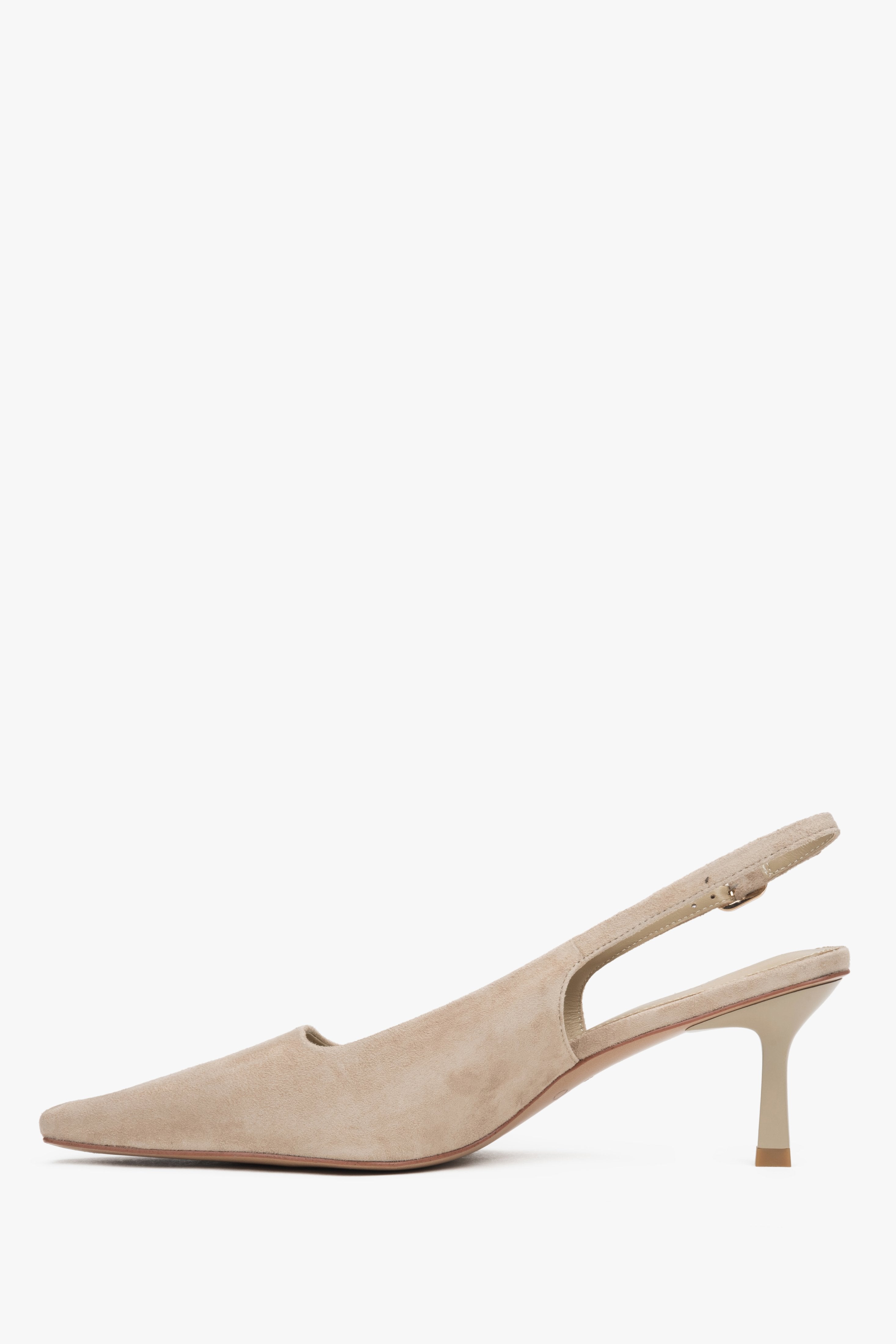 Elegante Slingback-Pumps in Beige mit 6,5 cm Absatz Estro ER00117228