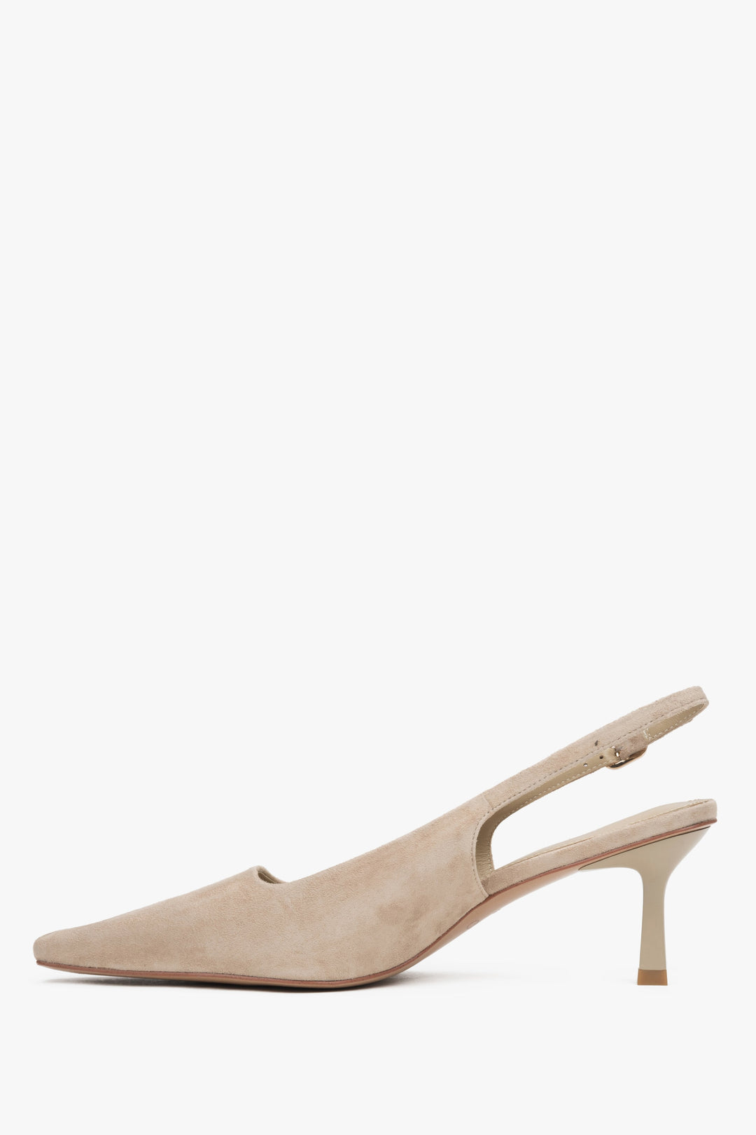 Elegante Slingback-Pumps in Beige mit 6,5 cm Absatz Estro ER00117228