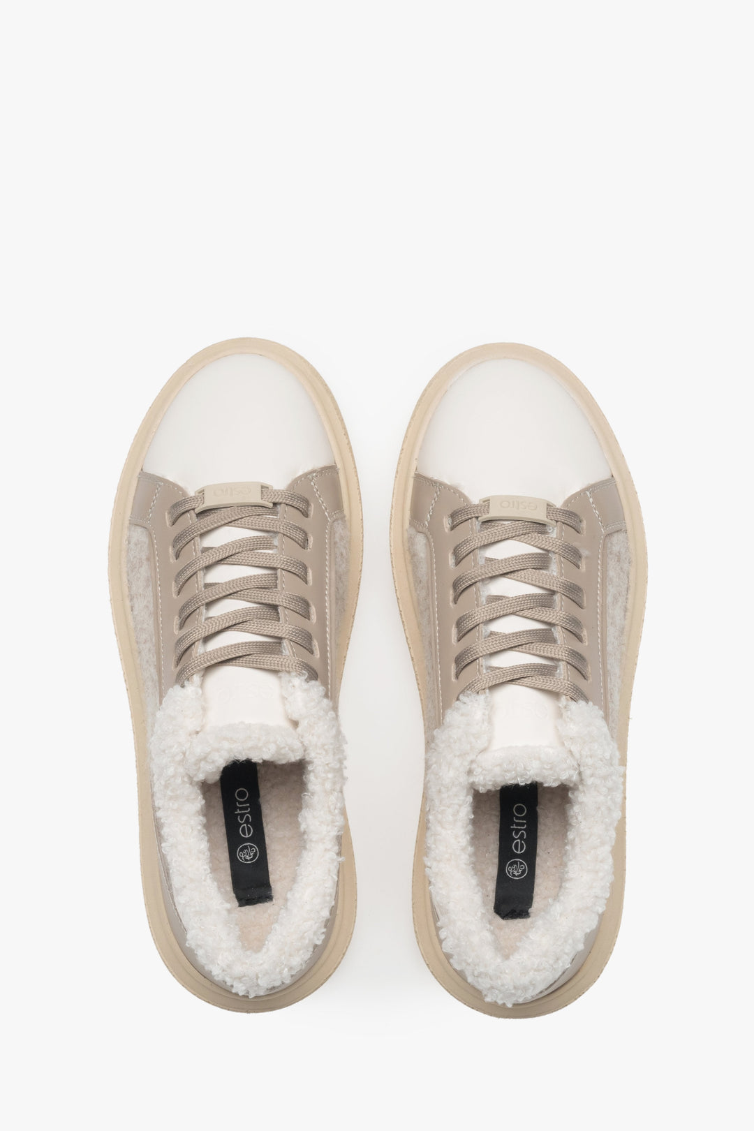 Der Estro Winter-Sneaker ER00116046 – urbaner Stil trifft auf Wärme und luxuriöse Materialien.