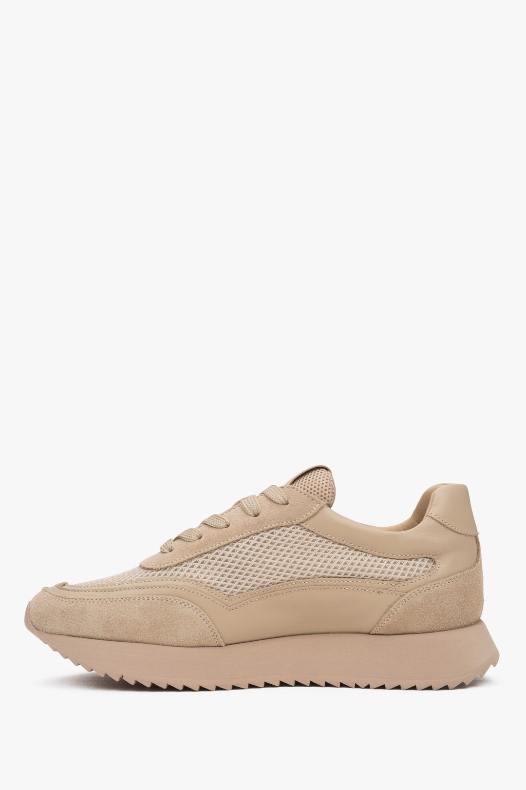 Bequeme beige Damen-Sneaker von Estro.