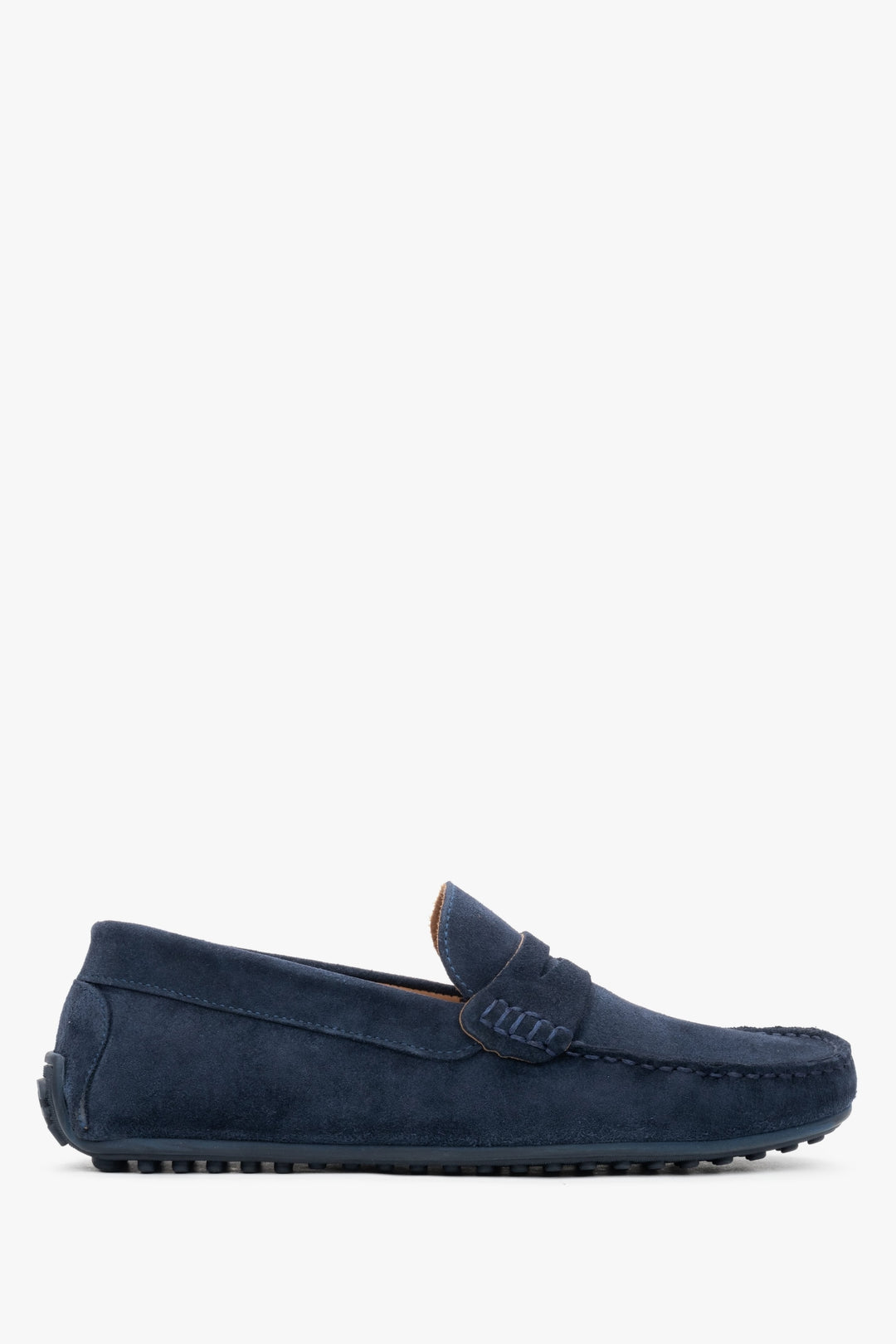 Marineblaue Herrenslipper aus Veloursleder von Estro Estro ER00117610
