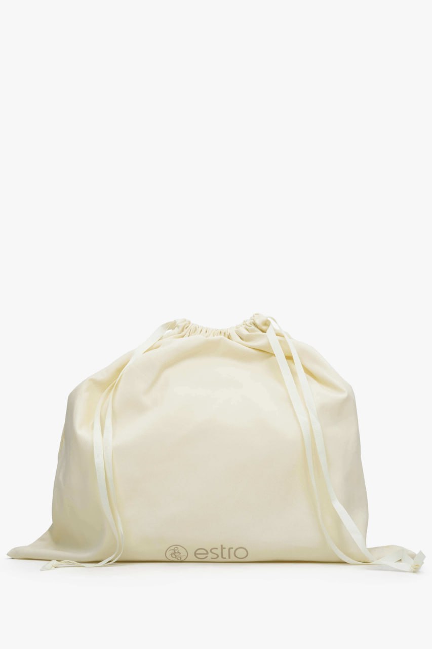 Bordeauxfarbene Damen-Schultertasche aus edlem Leder Estro ER00115801
