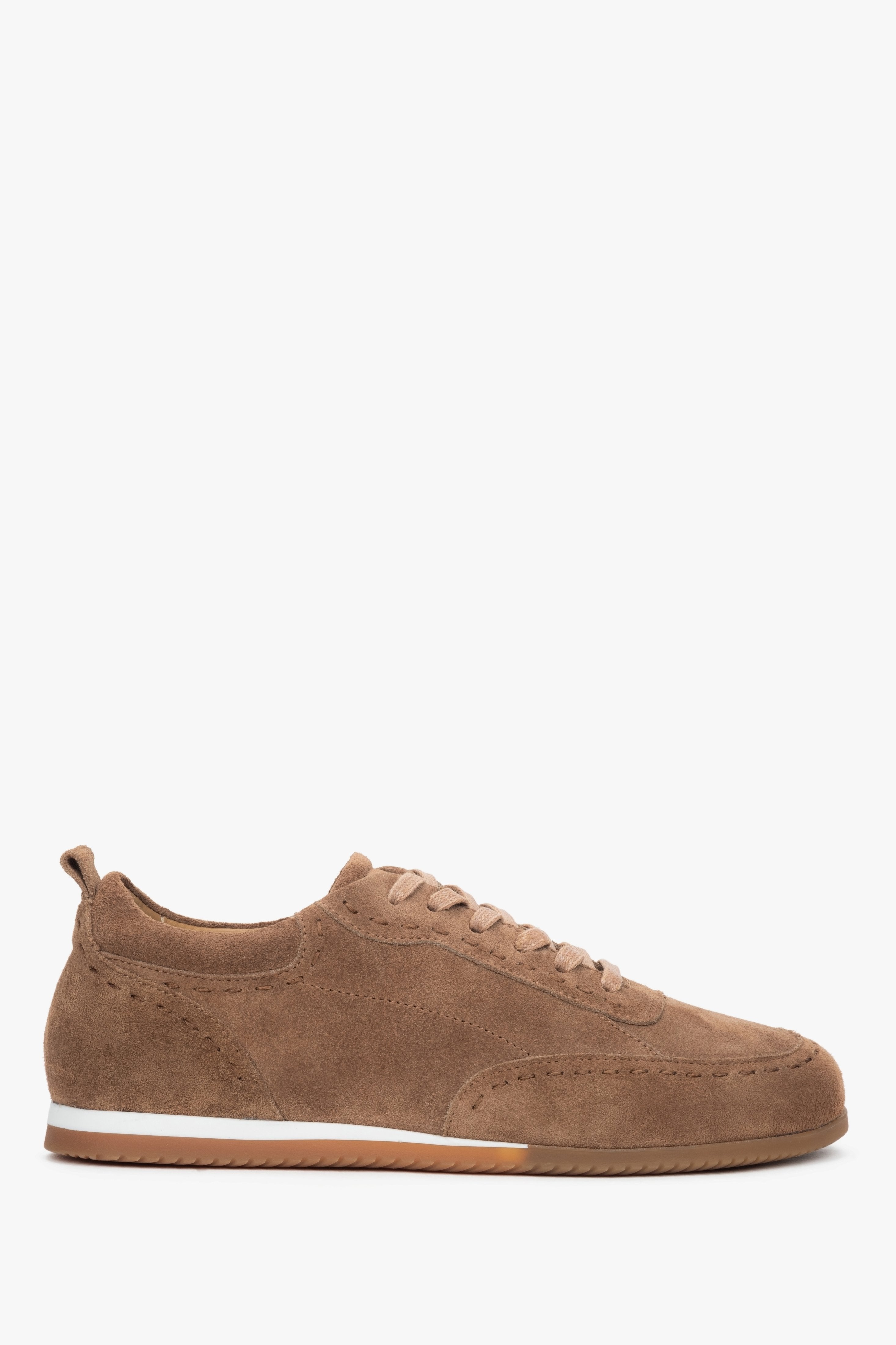 Braune Damen-Barfußschuhe von Estro aus hochwertigem italienischem Veloursleder.