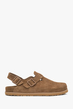 Braune Clogs aus Velours für Damen Estro ER00117157.