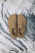 Braune Damen Clogs aus echtem Velours Estro ER00117157
