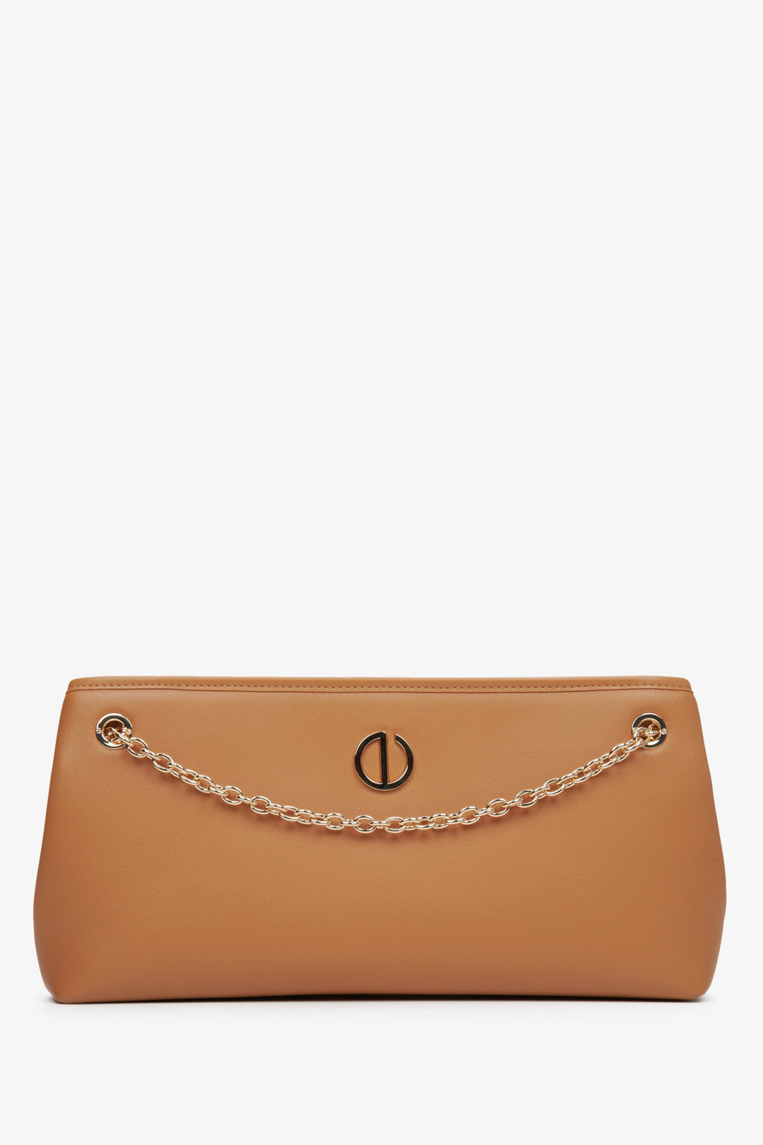 Braune Damen-Handtasche mit eleganter Goldkette Estro ER00114938.