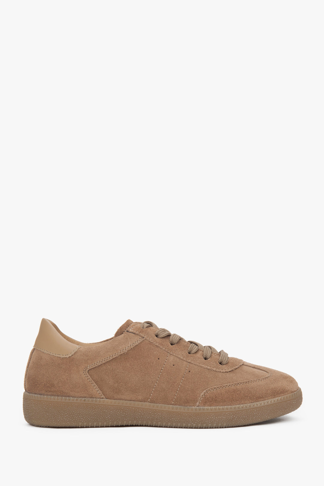Brauner Damen-Sneaker aus edlem italienischem Premium-Velours Estro ER00117904.