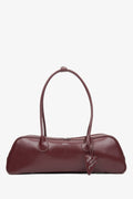 Burgunder Damen-Schultertasche aus Leder mit langen Henkeln tak jest poprawnie Estro ER00116261.