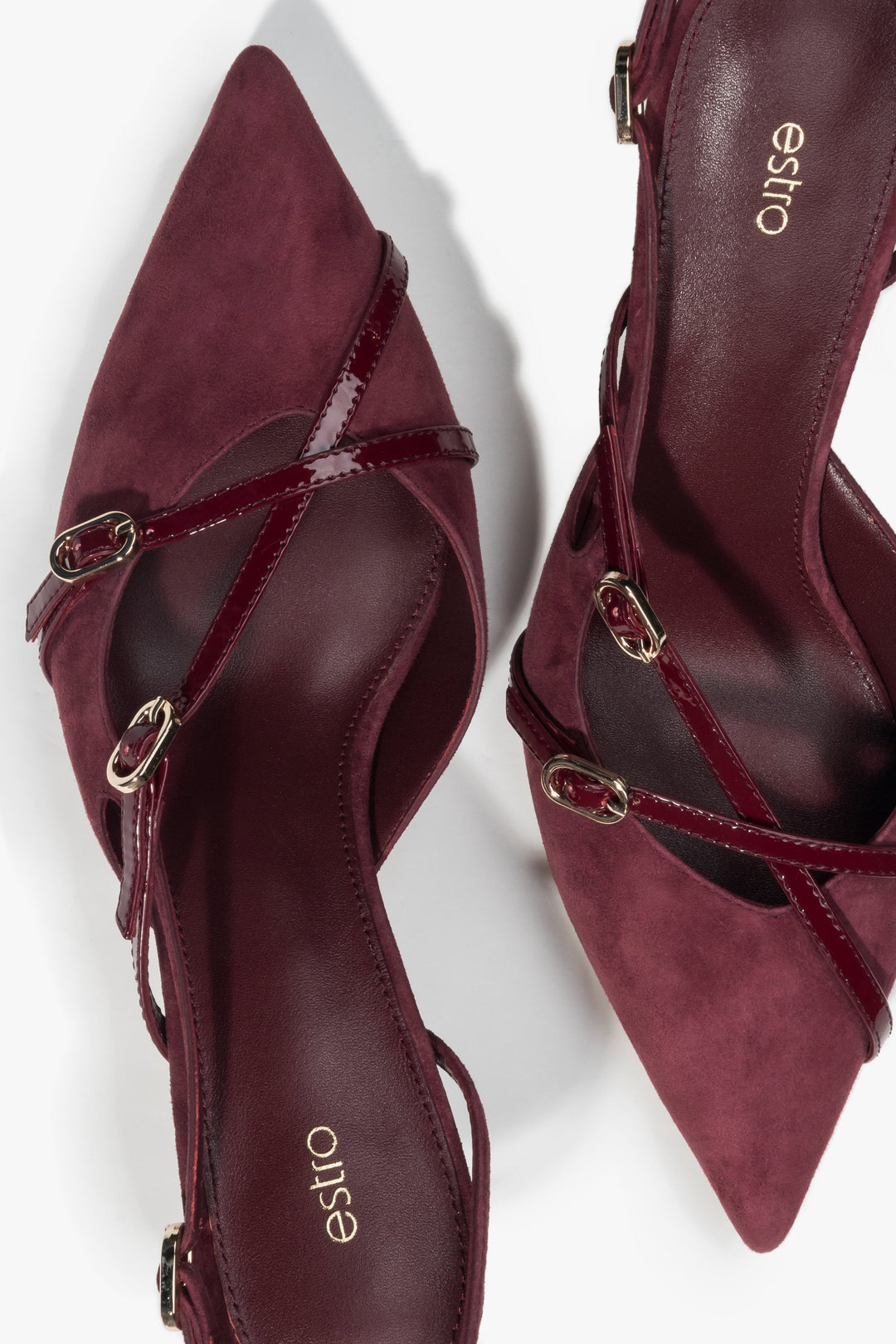 Sommerliche Damenpumps aus weichem Velours, Estro ER00117221