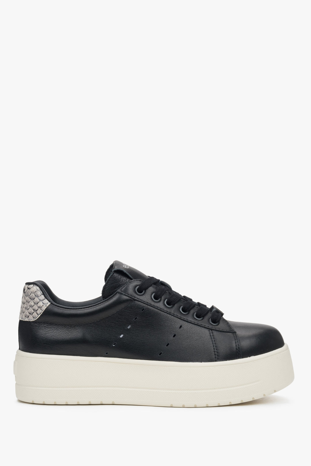 Chunky Sneaker für Damen aus schwarzem Leder Estro ER00117131.