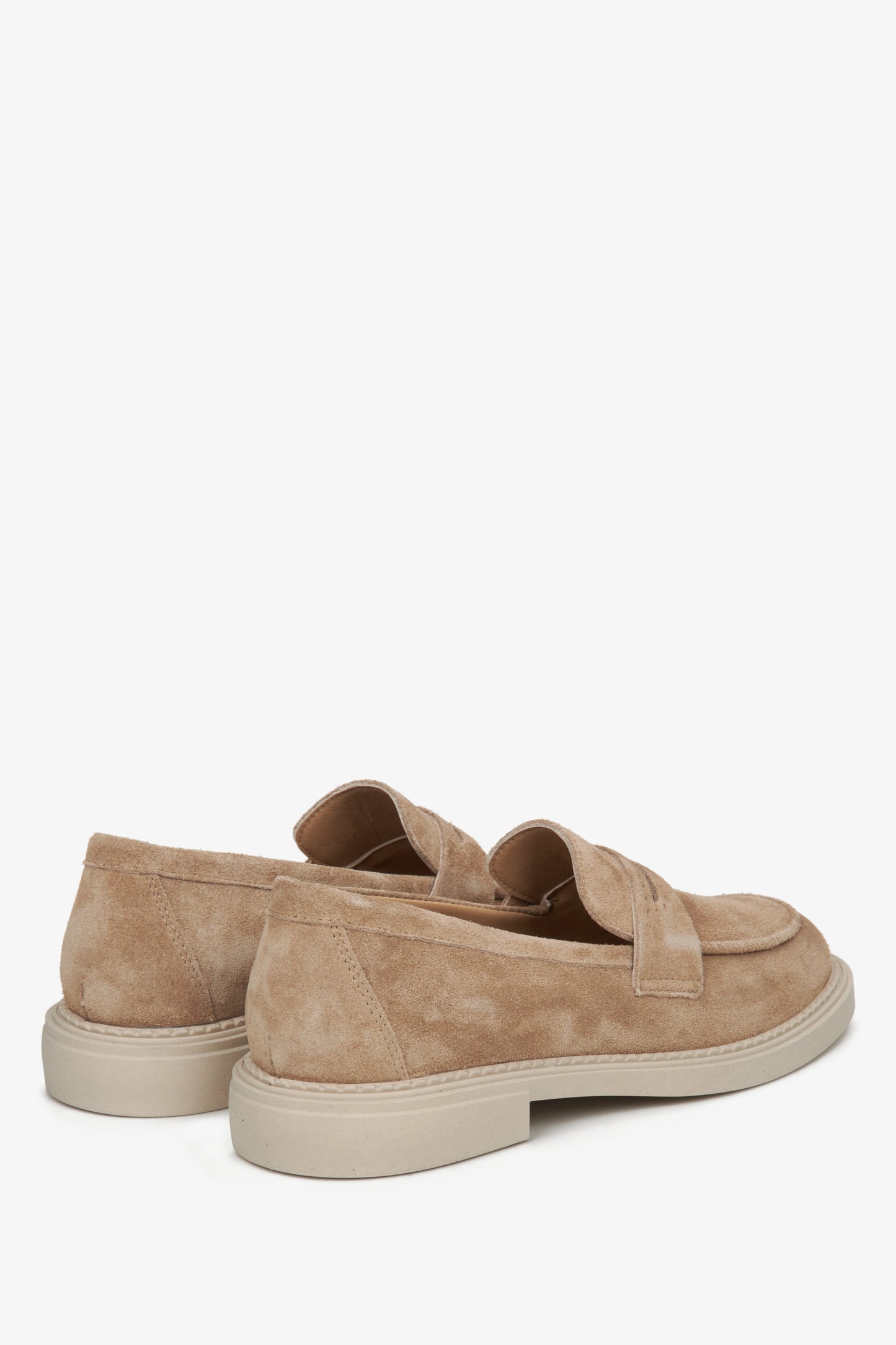 Elegante Damen Velours-Loafers in Braun – Estro ER00114533
