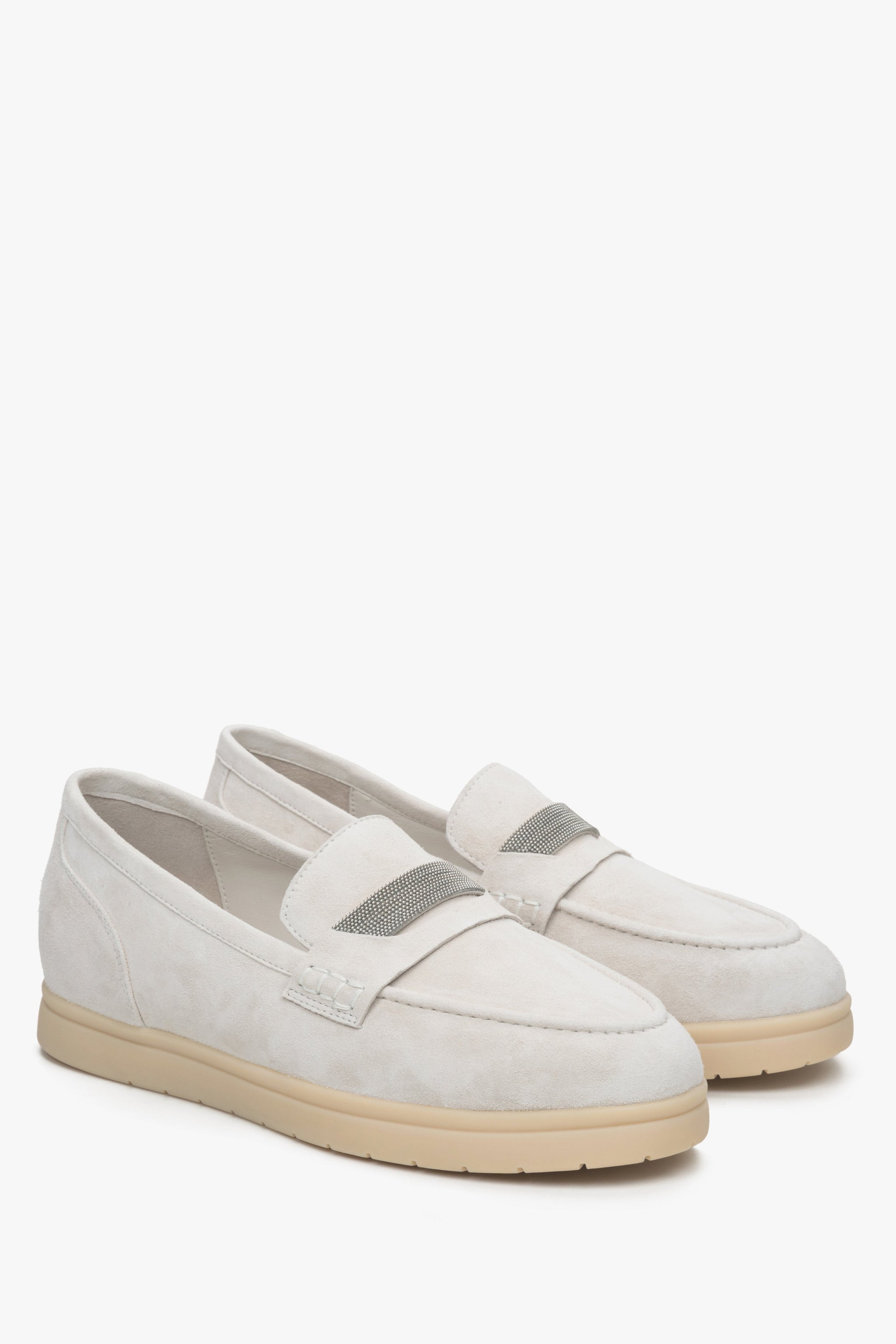 Damen Mokassins in weichem Veloursleder. Estro ER00114614