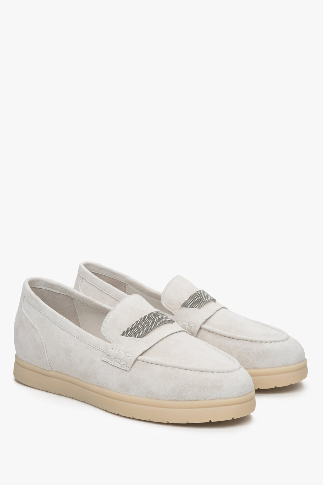 Damen Mokassins in weichem Veloursleder. Estro ER00114614