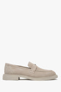 Eleganter Loafer aus Premium-Echtleder mit rutschfester Sohle und minimalistischer Verzierung, Estro ER00117003.