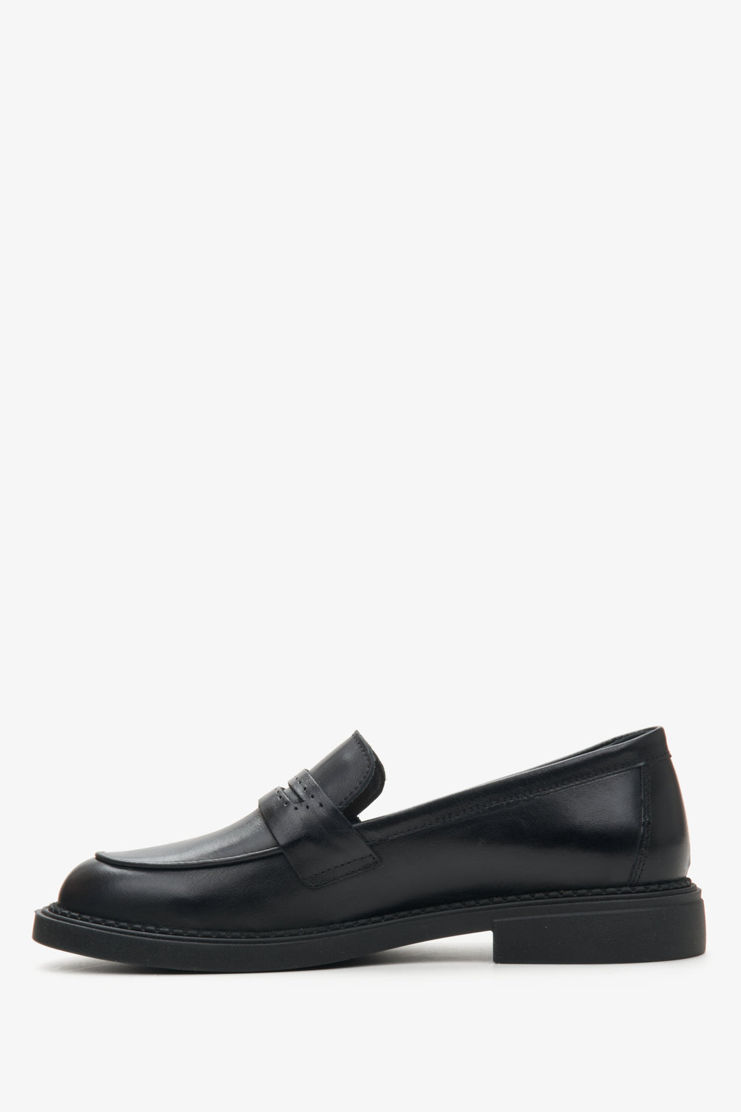 Klassische Damen Loafers aus echtem italienischem Leder Estro ER00114397