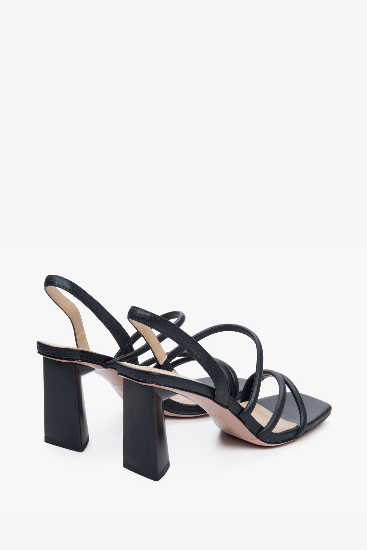 Riemchensandalette schwarz – Detail Decksohle.