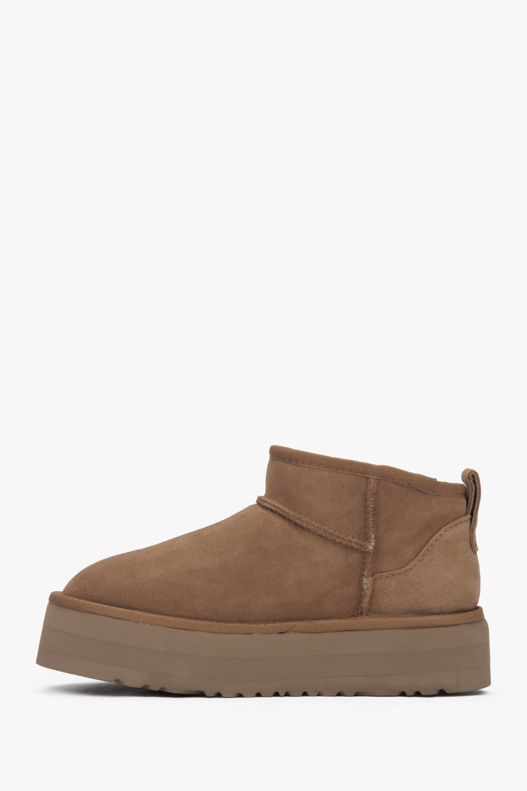Warme Damen Schneestiefel mit Fellfutter und Veloursleder Estro ER00117614