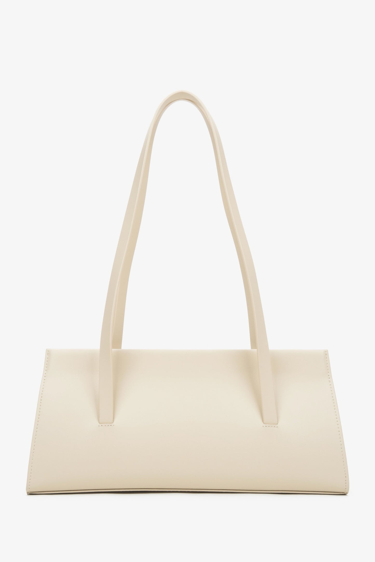 Elegante Damenhandtasche in hellem Beige von Estro, aus natürlichem Leder gefertigt.