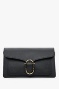 Damen-Schultertasche aus schwarzem Leder Estro ER00112643.