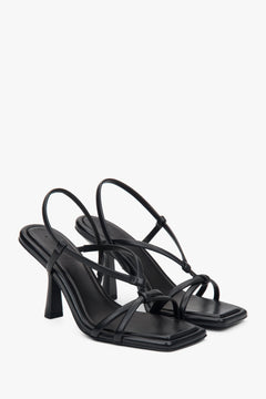 Luxuriöse Damensandalen aus weichem Leder mit Gummisohle Estro ER00116895