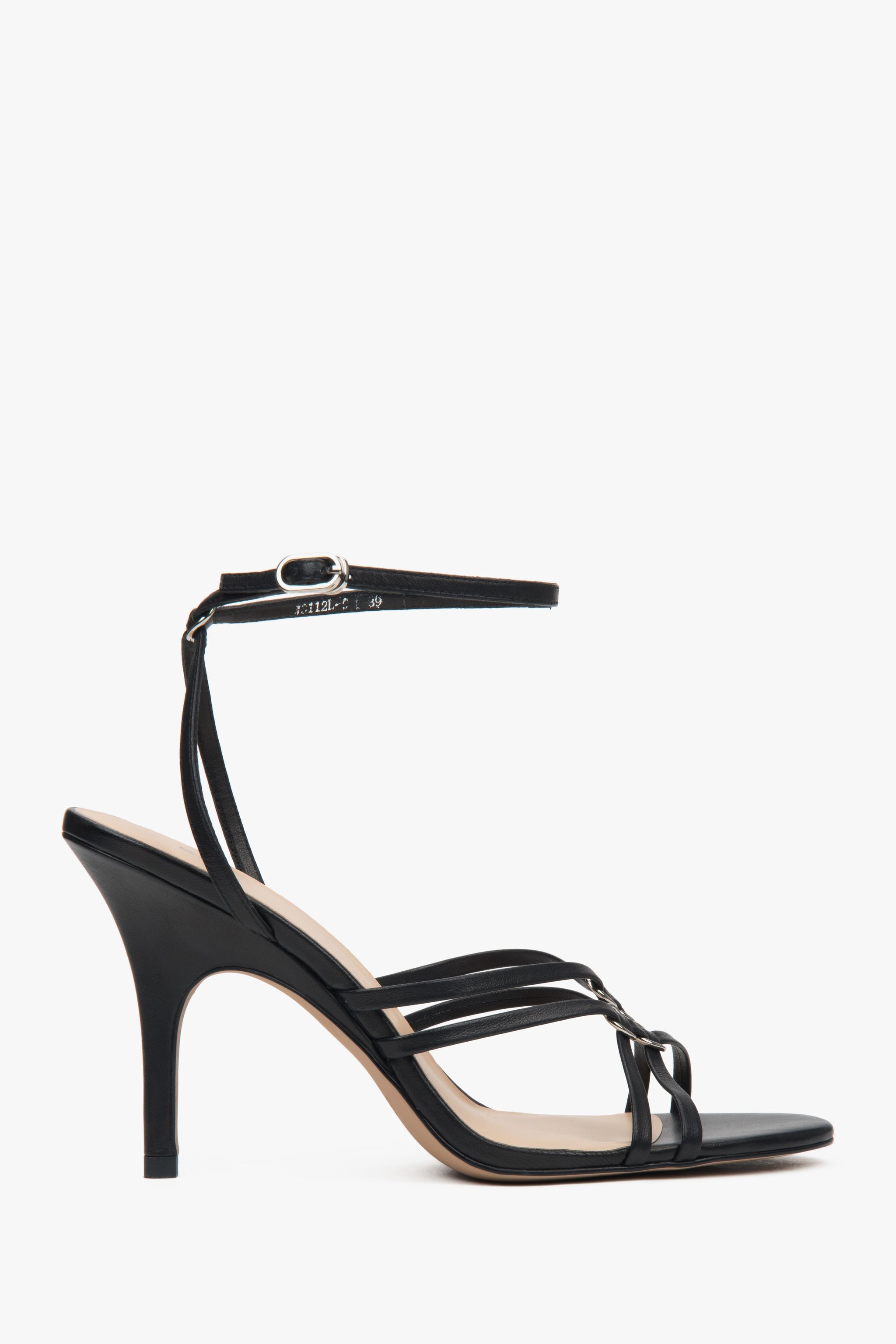 Elegante Damen-Sandalen aus Echtleder mit Stiletto-Absatz, Estro ER00116907