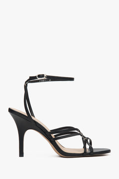 Elegante Damen-Sandalen aus Echtleder mit Stiletto-Absatz, Estro ER00116907