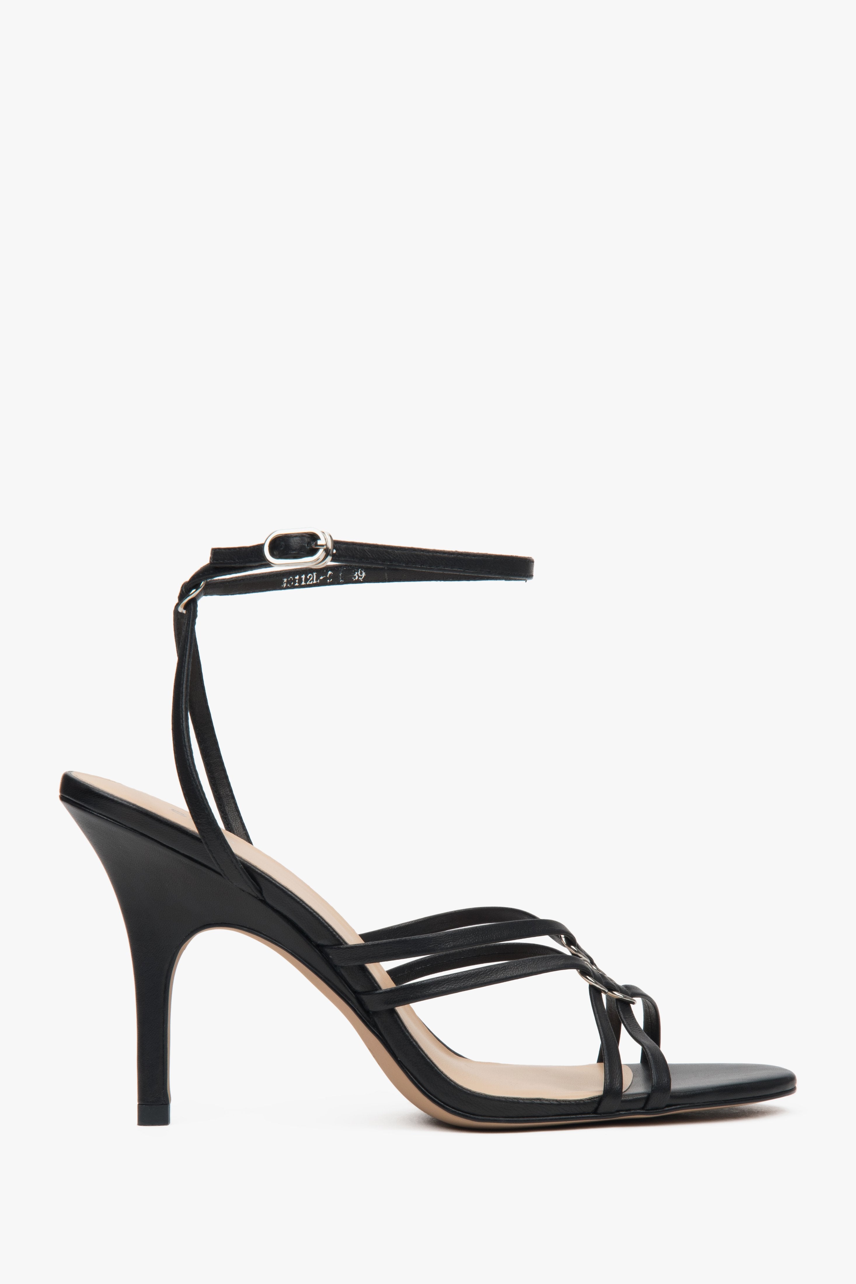 Elegante Damen-Sandalen aus Echtleder mit Stiletto-Absatz, Estro ER00116907