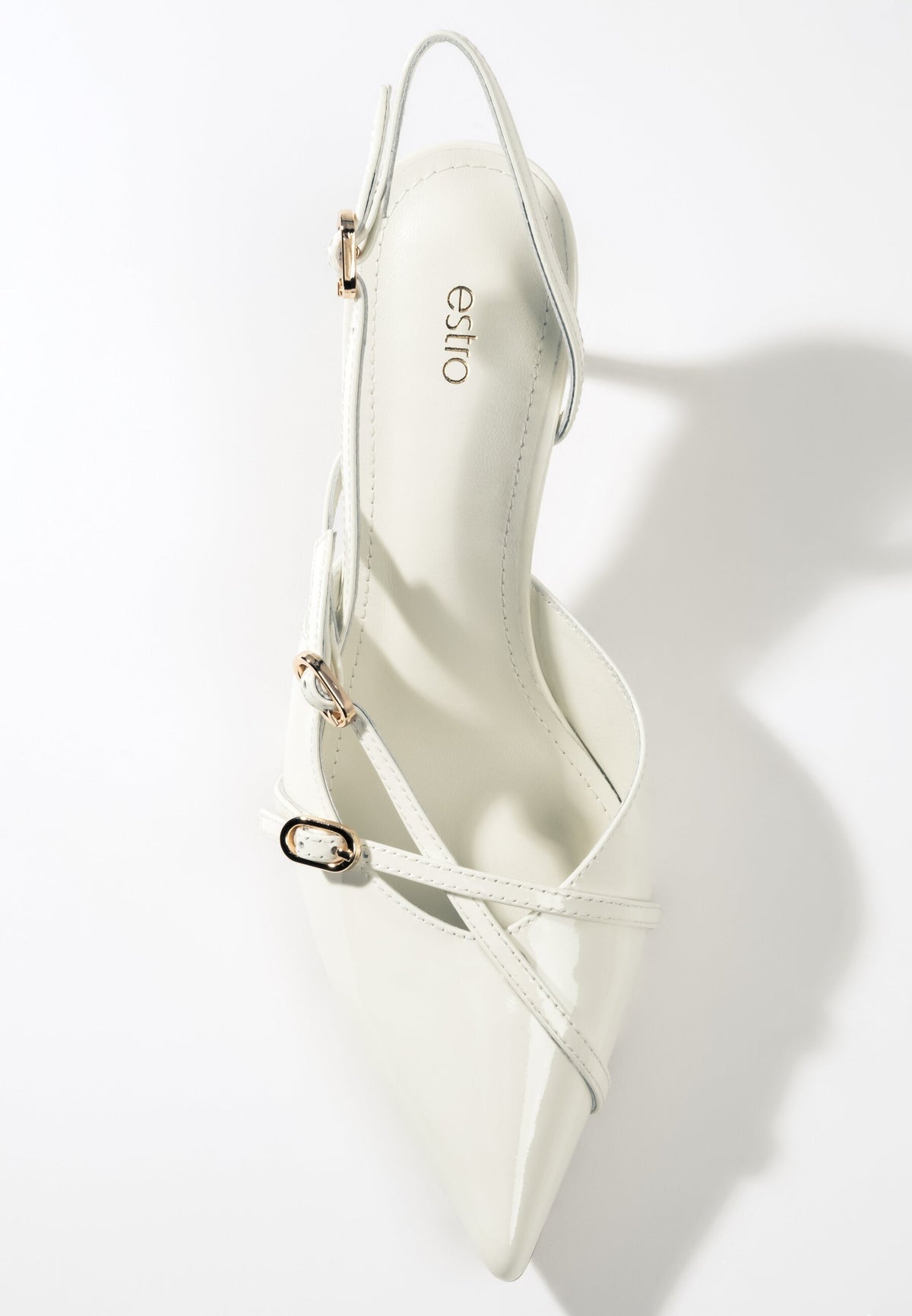 Beigefarbene Slingback-Schuhe für Damen, Estro ER00117222.