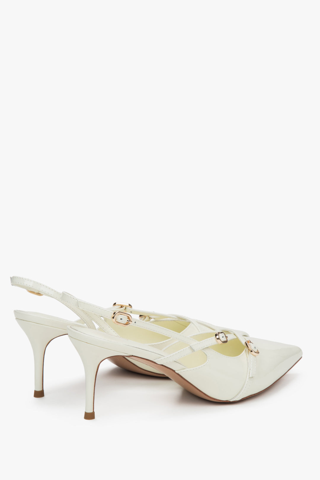 Estro Pumps in Lackleder mit offenem Fersenriemen, Estro ER00117222