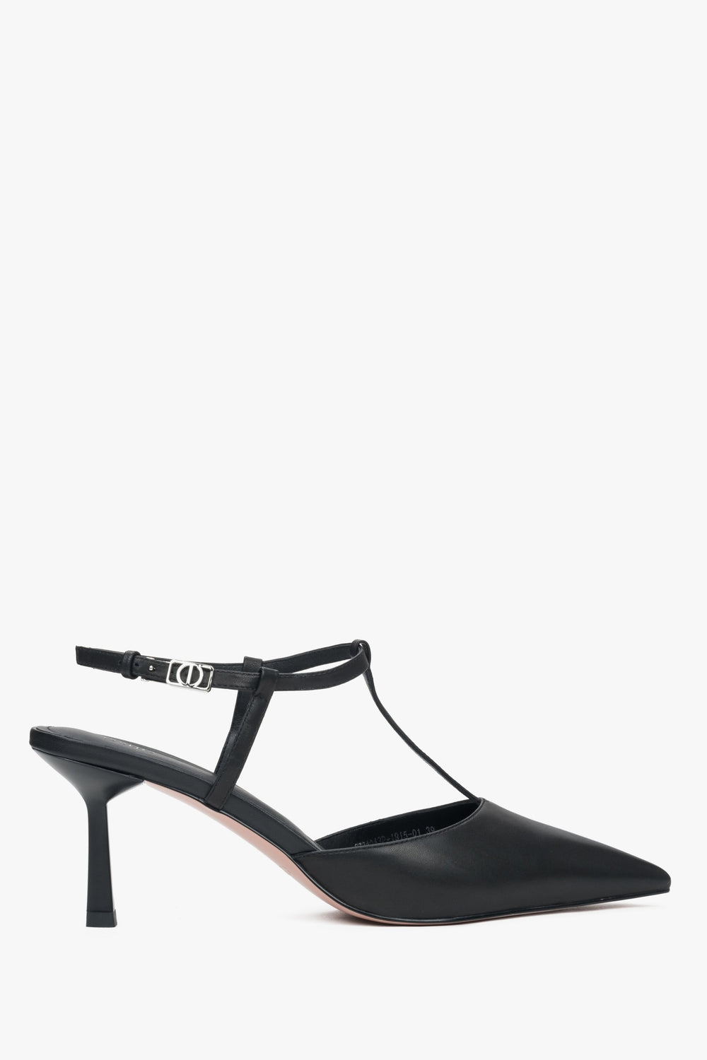 Damen Slingpumps in Schwarz mit Stilettoabsatz und spitzer Zehenpartie Estro ER00117178.