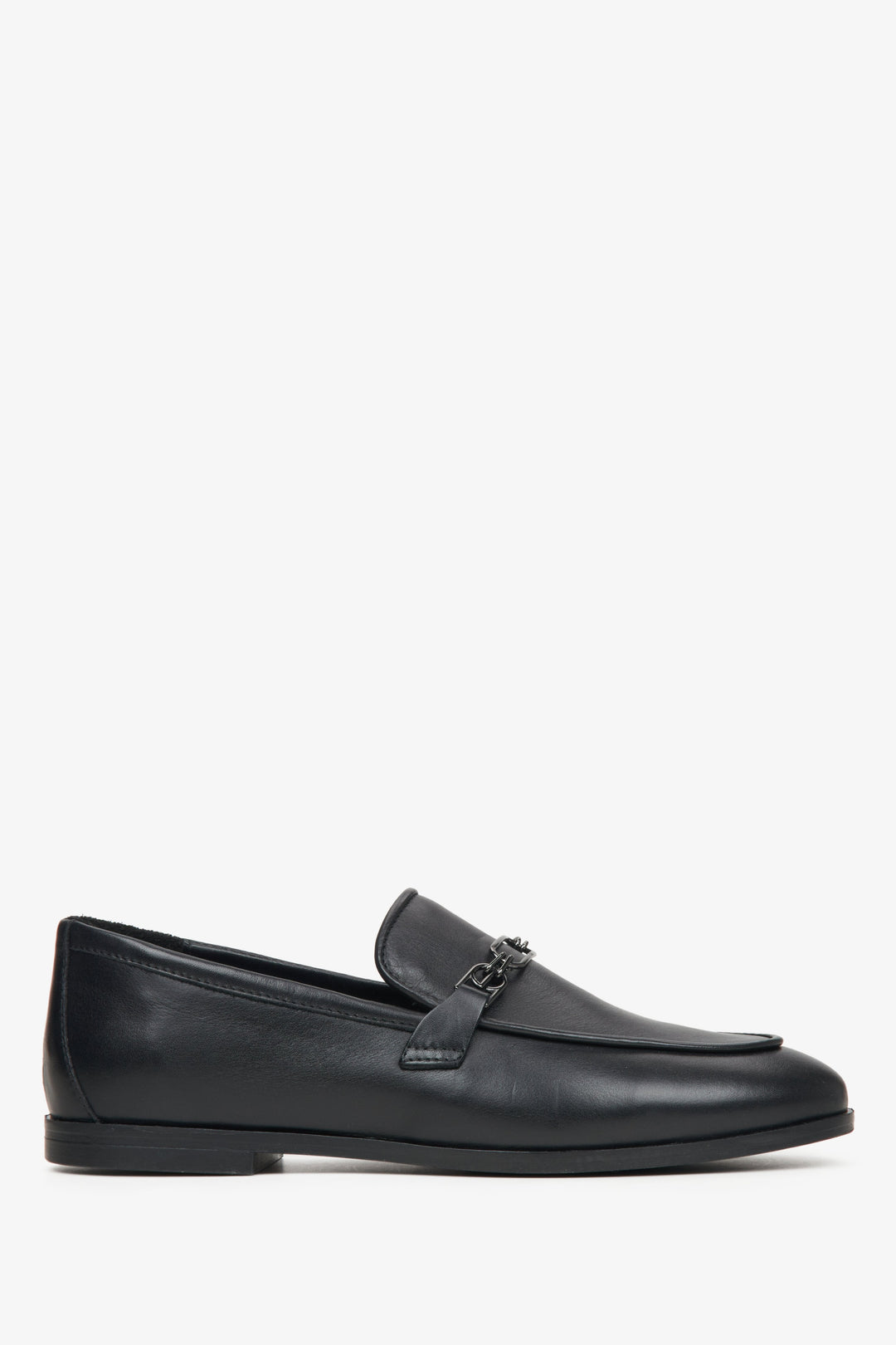 Schwarze Slipper für Damen aus hochwertigem Leder – Estro ER00115616