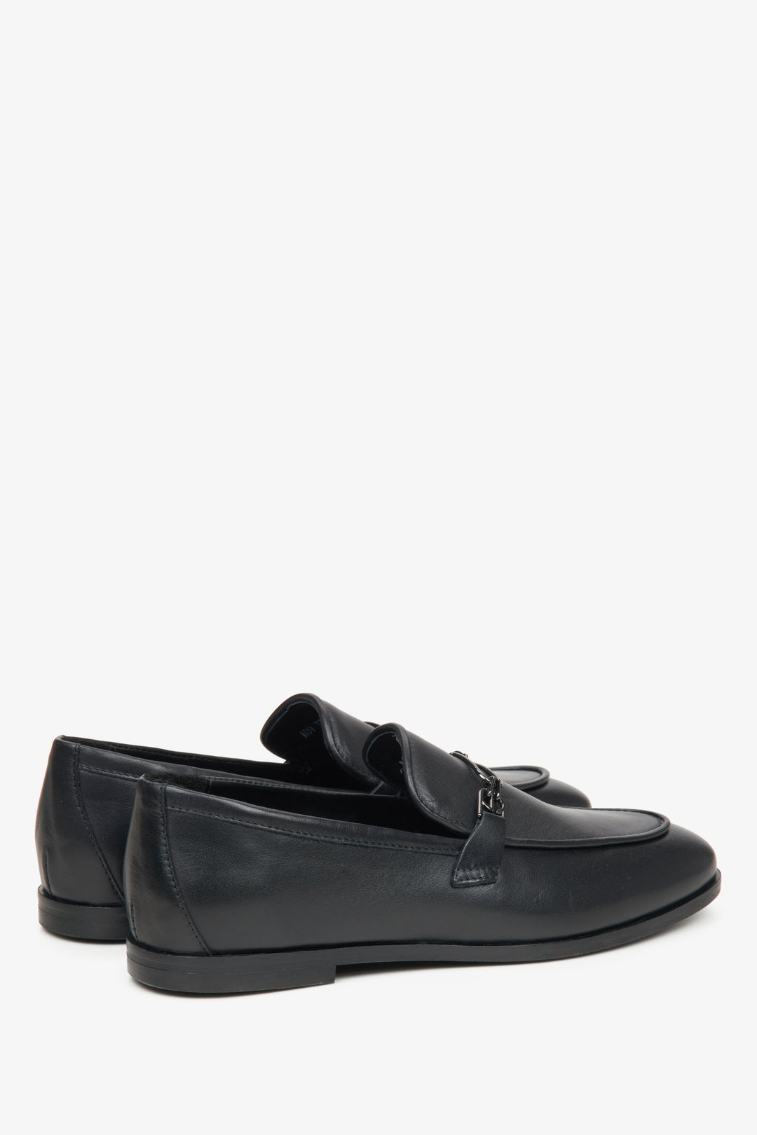 Komfortable schwarze Echtleder-Slipper für Damen – Estro ER00115616
