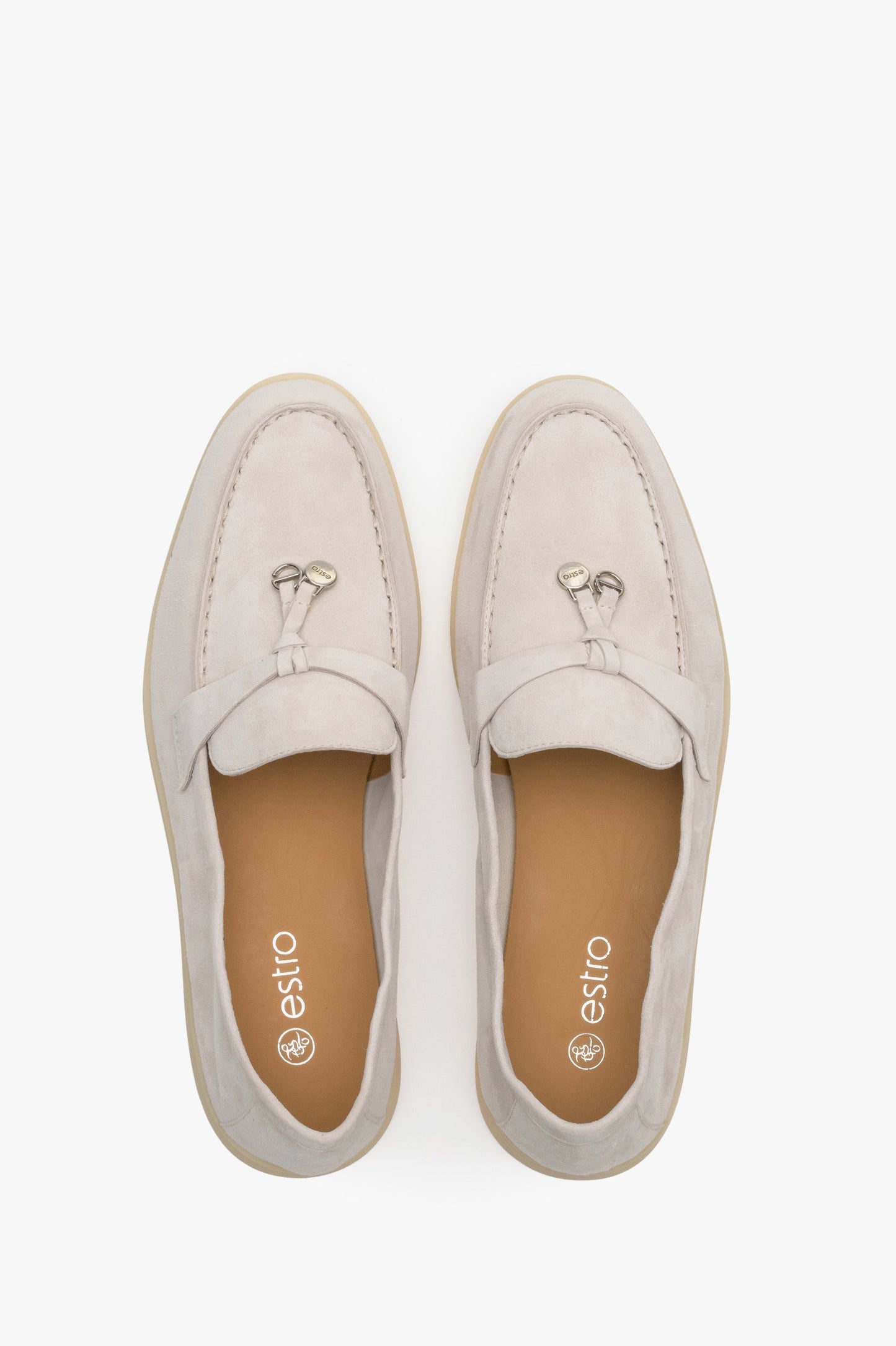 Bequeme Veloursleder-Schuhe für breite Füße – Estro ER00114716
