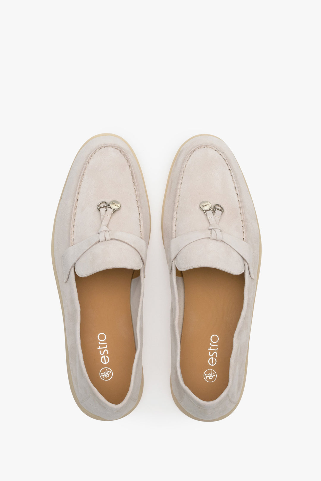 Bequeme Veloursleder-Schuhe für breite Füße – Estro ER00114716