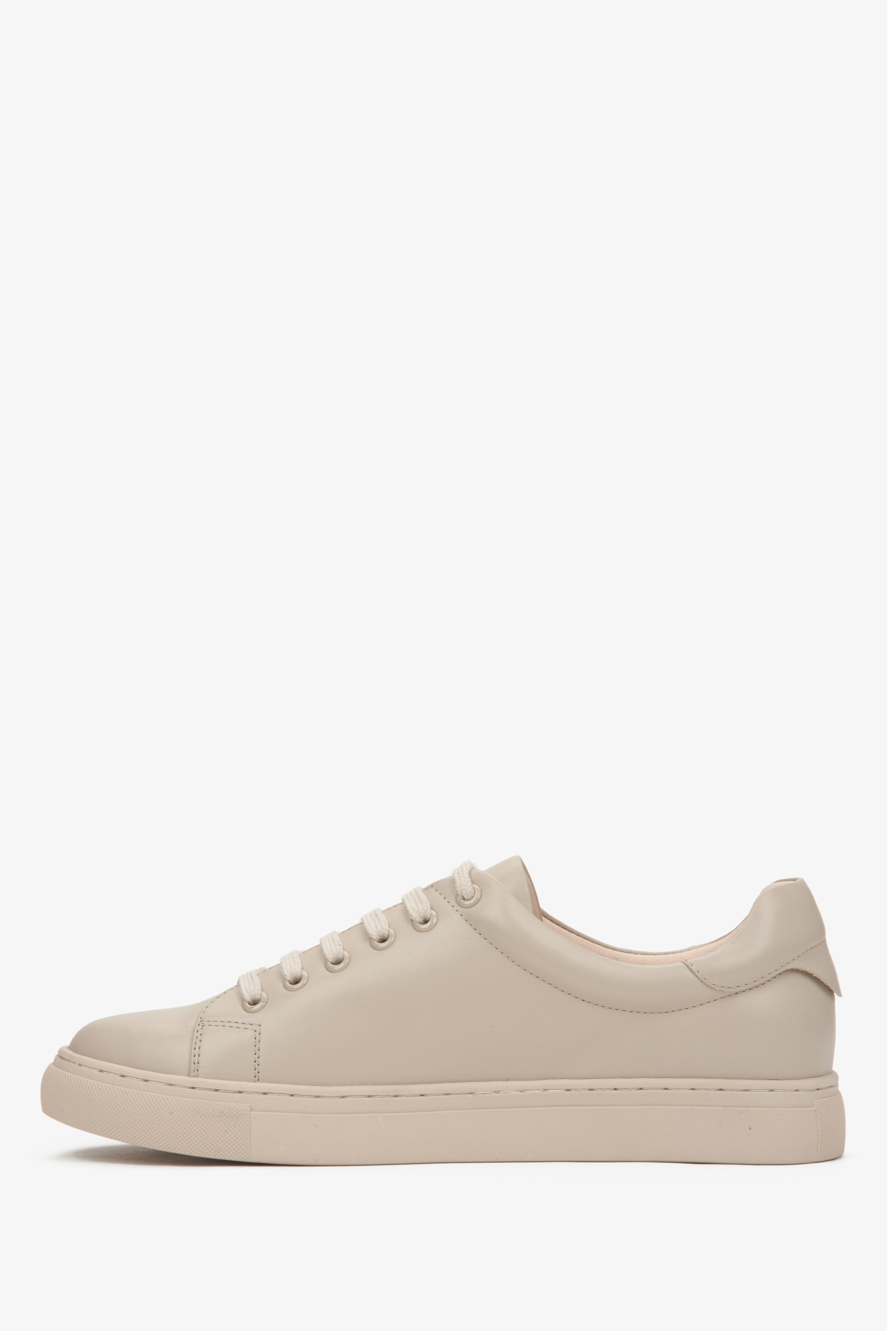 Damen Sneaker in Beige aus echtem Leder Estro ER00116629